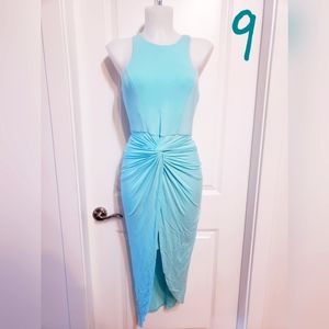 BEBE twist front dress